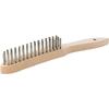 Hand wire brush stainlesssmooth 2-rows mm